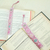 Cotton bookmarks, 'Pink Experiences' (pair) - Pair of Handloomed Cotton Bookmarks in Pink and White Hues