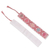 Cotton bookmarks, 'Pink Experiences' (pair) - Pair of Handloomed Cotton Bookmarks in Pink and White Hues