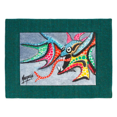 'Tongue Fish Alebrije' - Classic Expressionist Watercolour Alebrije Fish Painting