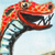 'Red-Dot Snake Alebrije' - Cuadro expresionista clásico acuarela alebrije serpiente roja