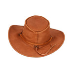 Leather hat, 'Classic Copper' - Handcrafted 100% Leather Hat in a Copper Base Hue