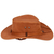 Leather hat, 'Classic Copper' - Handcrafted 100% Leather Hat in a Copper Base Hue