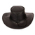 sombrero de cuero - Sombrero hecho a mano 100% cuero en un tono base negro