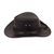 Leather hat, 'Classic Shadow' - Handcrafted 100% Leather Hat in a Black Base Hue