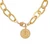 Gold-plated pendant necklace, 'Virgo Born' - Cubic Zirconia Virgo Pendant Necklace with 24k Gold Plating