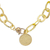 Collar colgante chapado en oro - collar con colgante de signo de libra y circonita cúbica chapada en oro de 24k