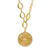 Gold-plated pendant necklace, 'Sagittarius Born' - 24k Gold-Plated Cubic Zirconia Sagittarius Pendant Necklace