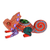 Wood alebrije figurine, 'Chameleonic Strawberry' - Painted Strawberry Copal Wood Chameleon Alebrije Figurine (image 2c) thumbail