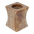 Onyx tealight candleholder, 'Altar to Light' - Modern Natural Onyx Tealight Candleholder in Cinnamon Hues