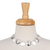 Collar de eslabones de plata de ley - Collar de eslabones de plata de ley con forma de pétalo pulido