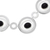 Obsidian link necklace, 'Enlightened Evolution' - Modern Sterling Silver Link Necklace with Obsidian Jewels