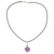 Gold-accented howlite pendant necklace, 'Kindness Bloom' - Gold-Accented Floral Howlite Pendant Necklace in Pink Hues