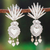 Pendientes candelabro de plata de ley - Aretes tipo candelabro de agave y corazón de plata esterlina de Taxco
