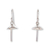 Sterling silver dangle earrings, 'Dancing Mushrooms' (small) - Mushroom-Themed Sterling Silver Dangle Earrings (Small)