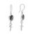 Labradorite dangle earrings, 'Sylvan Protector' - Mushroom-Shaped Natural Labradorite Dangle Earrings