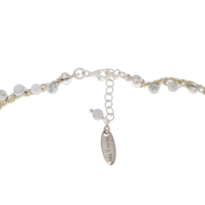 Conjunto de joyas de ágata y lapislázuli - Conjunto de joyas con ágata y lapislázuli con temática de alas