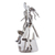 Auto part statuette, 'Family of Three' - Handcrafted Recycled Auto Part Statuette of Family of Three (image 2d) thumbail