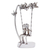 Auto part statuette, 'Romantic Swing' - Eco-Friendly Recycled Auto Part Statuette of Couple in Swing