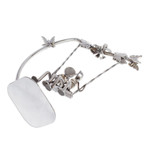 Auto part statuette, 'Romantic Swing' - Eco-Friendly Recycled Auto Part Statuette of Couple in Swing