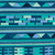 Wool runner rug, 'Blue Geometry' (3x10) - Handwoven Wool Runner Rug in Blue Turquoise and Green (3x10)