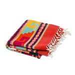 Wool area rug, 'Divine Traditions' (2x3.50) - Wool Area Rug with Traditional Mexican Motifs (2x3.50)