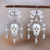 Sterling silver dangle earrings, 'Catrina Splendor' - Taxco 925 Silver Day of the Dead Catrina Dangle Earrings