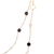 Gold-plated cultured pearl and onyx long station necklace, 'Dual Glam' - Gold-Plated Cultured Pearl and Onyx Long Station Necklace