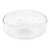 Handblown glass salad bowl, 'Snowy Delicacies' - Eco-Friendly White Dot Patterned Handblown Glass Salad Bowl
