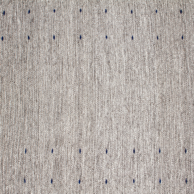 Wool area rug, 'Azure Drops' (2.5x5) - Handwoven Grey and Azure Wool Area Rug from Mexico (2.5x5)