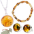 Curated gift set, 'Amber World' - Minimalist and Modern Amber Jelwery Curated Gift Set