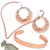 Curated gift set, 'Triumph of Paradise' - Floral Sterling Silver-Accented Copper Curated Gift Set