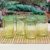 Blown recycled glass tumblers, 'Garden Relaxation in Lemon' (set of 4) - 4 Hand Blown Eco-Friendly Recycled Glass Tumblers in Green