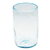 Vasos de vidrio reciclado soplado, (juego de 4) - 4 vasos de vidrio reciclado ecológico soplado a mano en azul