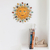 Ceramic wall art, 'Colorful Sun' - Ceramic Sun Wall Art Hand-Painted in Talavera Style