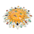 Ceramic wall art, 'Colorful Sun' - Ceramic Sun Wall Art Hand-Painted in Talavera Style