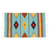 Zapotec wool rug, 'Marigold Gems' (2x3) - Handwoven Aquamarine and Marigold Zapotec Wool Rug (2x3)