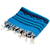 Zapotec wool rug, 'Cerulean Highland' (2x3) - Cerulean and Turquoise Wavy Striped Zapotec Wool Rug (2x3)