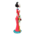 Ceramic sculpture, 'Frida Catrina in Spring' - Painted Warm-Toned Floral Frida Catrina Ceramic Sculpture
