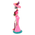 Ceramic sculpture, 'Lady Catrina in Summer' - Hand-Painted Summer Lady Catrina Ceramic Sculpture in Pink