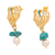 Gold-plated cultured pearl dangle earrings, 'Pearly Grandeur' - Leafy 14k Gold-Plated Cream Cultured Pearl Dangle Earrings