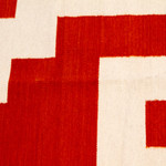 Wool area rug, 'Rust Greca' (2.5x5) - Handloomed Zapotec Greca-Patterned Wool Area Rug (2.5x5)