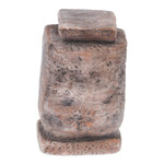Ceramic sculpture, 'Tlaloc Emblem' - Hand-Painted Folk Art Traditional Tlaloc Ceramic Sculpture