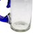 Handblown beer glasses, 'Cobalt Brew' (pair) - Pair of Handblown Beer Glasses with Cobalt Handle and Rim (image 2f) thumbail