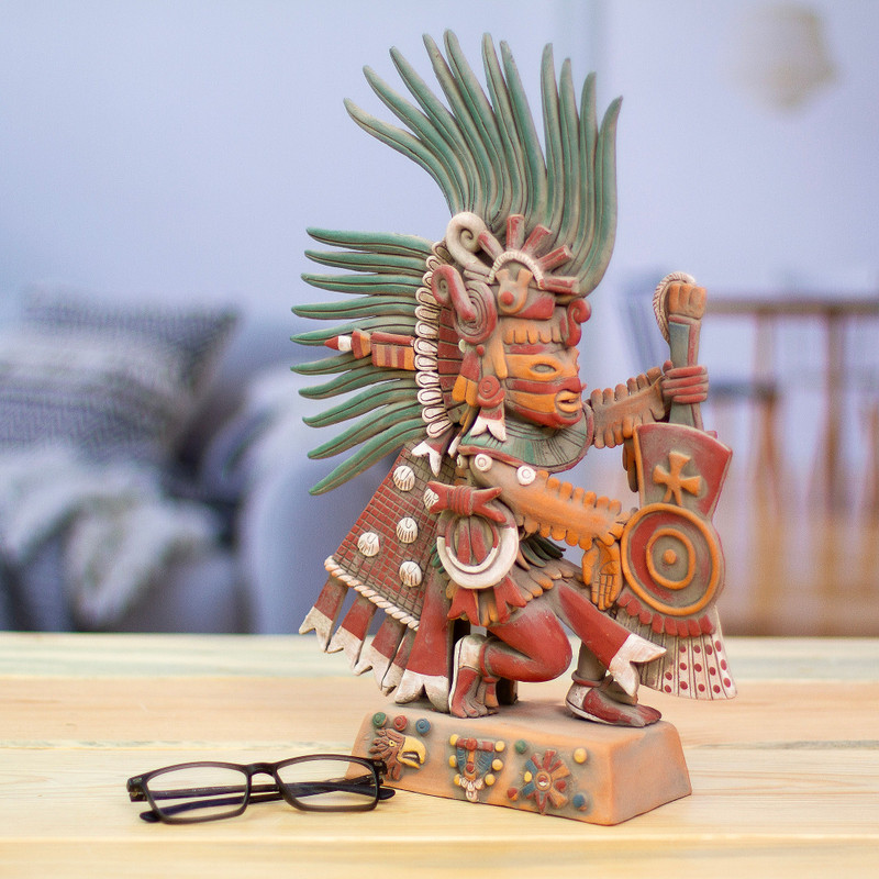 Ceramic Sculpture of the Aztec God of Agriculture Xipe Totec