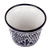 Maceta de cerámica, (pequeña) - Maceta de cerámica clásica hecha a mano en tonos índigo (pequeña)