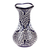 Ceramic vase, 'Bewitched Spring' - Handmade Classic Indigo and White Ceramic Vase from Mexico
