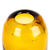 Räucherstäbchenhalter aus mundgeblasenem Glas - Minimalistischer mundgeblasener Räucherstäbchenhalter aus gelbem Recyclingglas