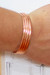 Copper cuff bracelet, 'Modern Magnificence' - High-Polished Modern Minimalist Copper Cuff Bracelet