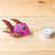 Wood alebrije figurine, 'Hot Pink Fish' - Mexican Hand-Painted Hot Pink Fish Wood Alebrije Figurine
