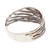 Sterling silver wrap ring, 'Perseverant Flutter' - High-Polished Wing-Shaped Sterling Silver Wrap Ring